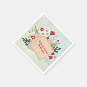 Joodse Passover Seder Flowers met Matzah Servet (Hoek)