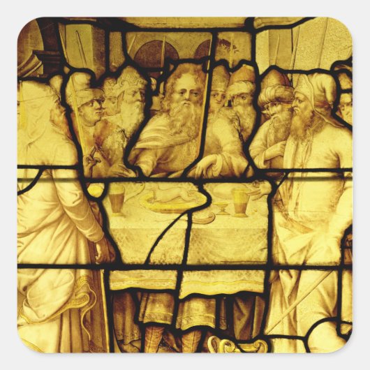 Joodse Passover uit de provincie Vierkante Sticker (Voorkant)