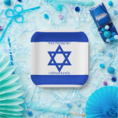 Joodse Patriotic Hebrew Israel Flag Papieren Bordje (Feest)