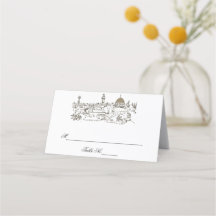 Joodse plaatskaart Jerusalem Sight Table Kaarten