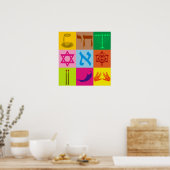 Joodse Pop Art Poster (Keuken)