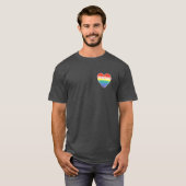 Joodse Pride, "Love" in het Hebreeuws - "Ahava" &  T-shirt (Voorkant volledig)