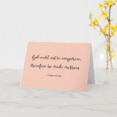 Joodse Proverb citeert Happy Mothers Day Kaart (Gele Bloem)