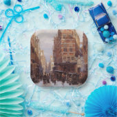 Joodse Quarter in Amsterdam ( stadscène) Papieren Bordje (Feest)