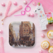 Joodse Quarter in Amsterdam ( stadscène) Papieren Bordje (Feest)