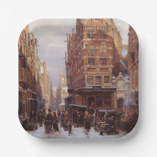 Joodse Quarter in Amsterdam ( stadscène) Papieren Bordje