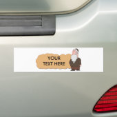 Joodse rabbijn aanpasbare bumpersticker (Op auto)
