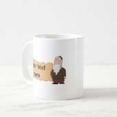 Joodse rabbijn, aanpasbare keramische mok (Voorkant links)