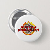 Joodse revolutie ronde button 5,7 cm (Voorkant /achterkant)