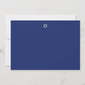 Joodse ribbon Wedding Flat-uitnodigingen Kaart (Achterkant)