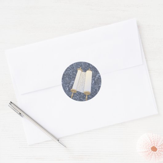 Joodse rol ronde sticker (Envelop)