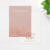 Joodse Roos Gold Glitter Earring Display Visitekaartje (Bureau)