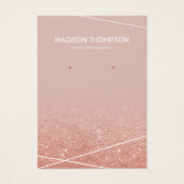 Joodse Roos Gold Glitter Earring Display Visitekaartje (Voorkant)