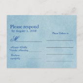 Joodse RSVP Davidster Uitnodiging Briefkaart (Achterkant)