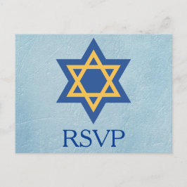 Joodse RSVP Uitnodiging Briefkaart