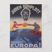 Joodse samenzwering Propaganda Poster Briefkaart (Voorkant)