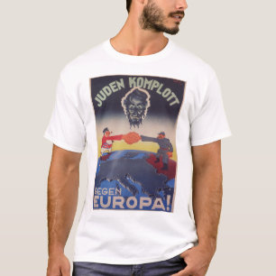 Joodse samenzwering Propaganda Poster T-shirt