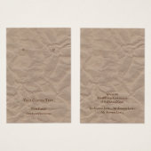 Joodse schermkaart, Recyclen ontwerpkunst Visitekaartje (Voorkant /achterkant)