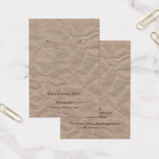 Joodse schermkaart, Recyclen ontwerpkunst Visitekaartje (Kantoor)