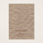 Joodse schermkaart, Recyclen ontwerpkunst Visitekaartje (Voorkant)