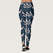 Joodse schofar illustratie roos goud leggings (Achterkant)