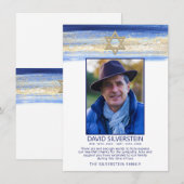 Joodse Star Sympathie Dank je Funeral PHOTO Bedankkaart (Voorkant / Achterkant)