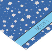 Joodse ster gepersonaliseerde tafellopers korte tafelloper (Hoek)