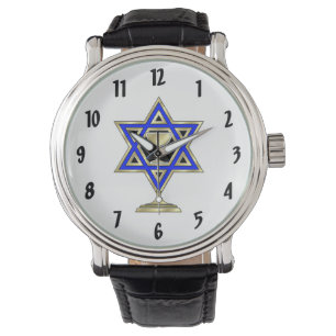 Joodse ster horloge