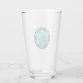 Joodse ster Medallion Pub Cup Glas (Achterkant)
