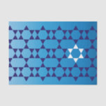 Joodse ster tissuepapier<br><div class="desc">Dit mooie tissuepapier zal elk geschenk dat Joodse gelegenheden geeft,  een speciale aanraking geven.</div>