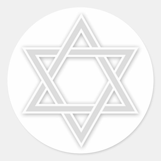 Joodse ster van David Bar/Bat Mitzvah Sticker (Voorkant)