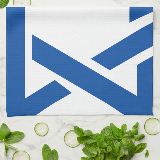 Joodse ster van David Blue Theedoek (Gevouwen)