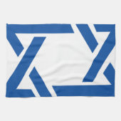 Joodse ster van David Blue Theedoek (Horizontaal)