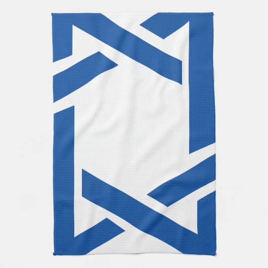 Joodse ster van David Blue Theedoek (Verticaal)