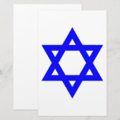 ✡︎ Joodse ster van David Briefpapier (Voorkant / Achterkant)