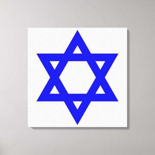 ✡︎ Joodse ster van David Canvas Afdruk (Voorkant)