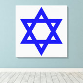 ✡︎ Joodse ster van David Canvas Afdruk (Insitu (Houten vloer))