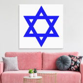 ✡︎ Joodse ster van David Canvas Afdruk (Insitu (Woonkamer))