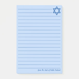 Joodse ster van David Custom Blue Line Post-it® Notes