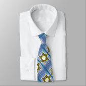 Joodse ster van David Design Man Necktie Stropdas (Gebonden)