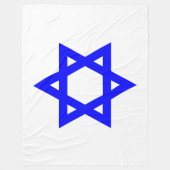✡︎ Joodse ster van David Fleece Deken (Voorkant)