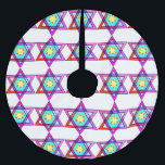 joodse ster van David Kerstboom Rok<br><div class="desc">Joodse cadeautjes en cadeauideeën met gekleurde glas Joodse ster van David.</div>