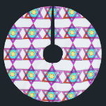 joodse ster van David Kerstboom Rok<br><div class="desc">Joodse cadeautjes en cadeauideeën met gekleurde glas Joodse ster van David.</div>