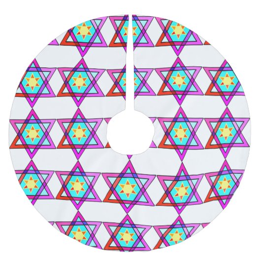 joodse ster van David Kerstboom Rok (Voorkant)