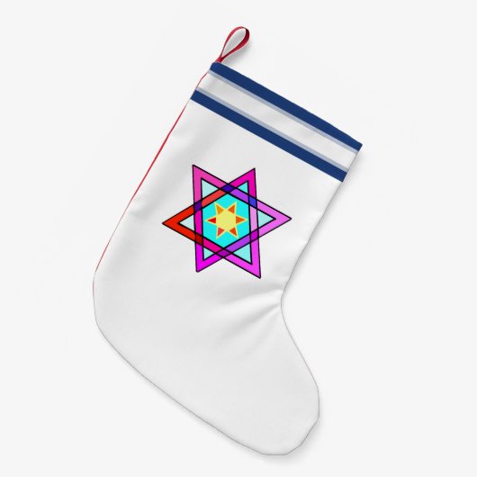 joodse ster van David Kleine Kerstsok (Voorkant (Hangend))