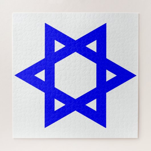 ✡︎ Joodse ster van David Legpuzzel (Horizontaal)