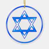 Joodse ster van David Ornament (Voorkant)