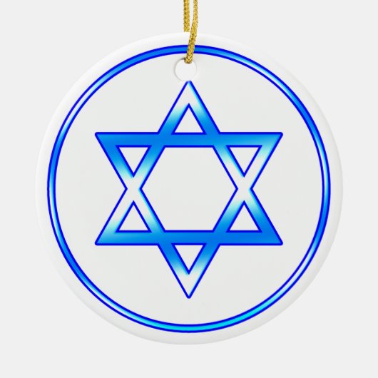 Joodse ster van David Ornament (Voorkant)