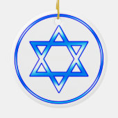 Joodse ster van David Ornament (Achterkant)