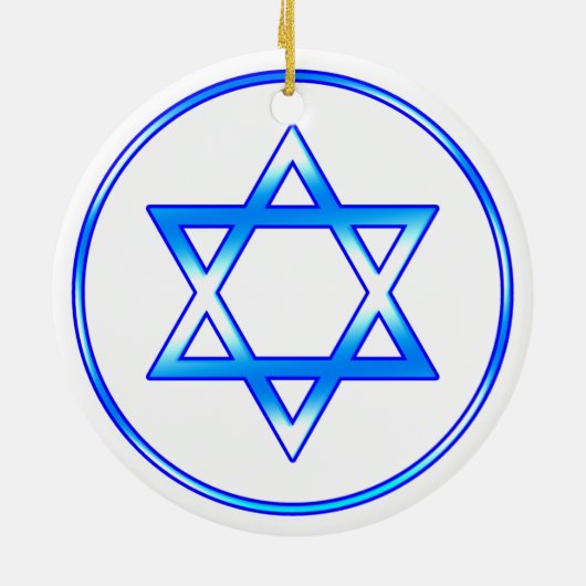 Joodse ster van David Ornament (Achterkant)